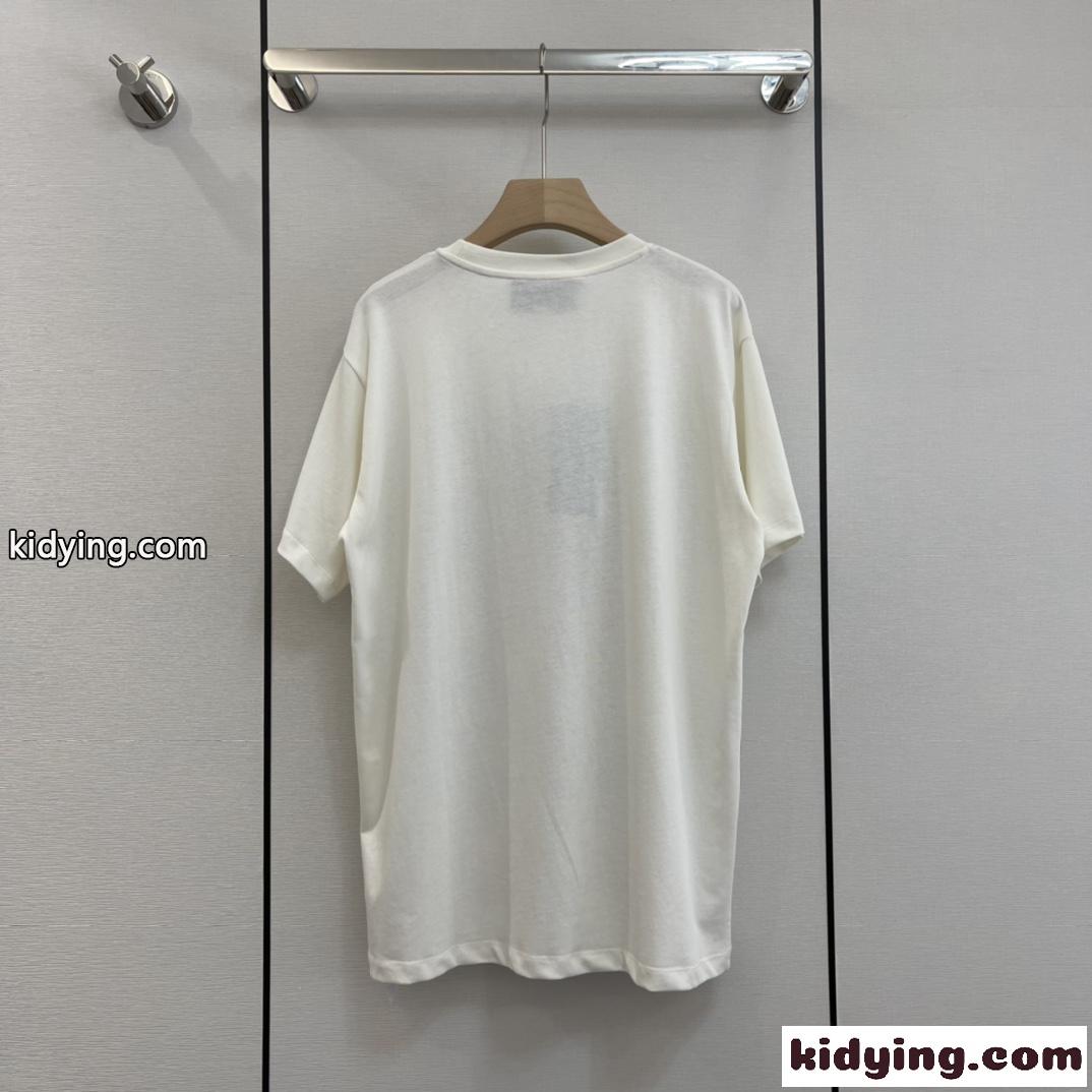 春夏 新作 プリント ゆったり ユニセックス グッチ 半袖Tシャツ コピー クルーネック おしゃれ トップス カジュアル-0