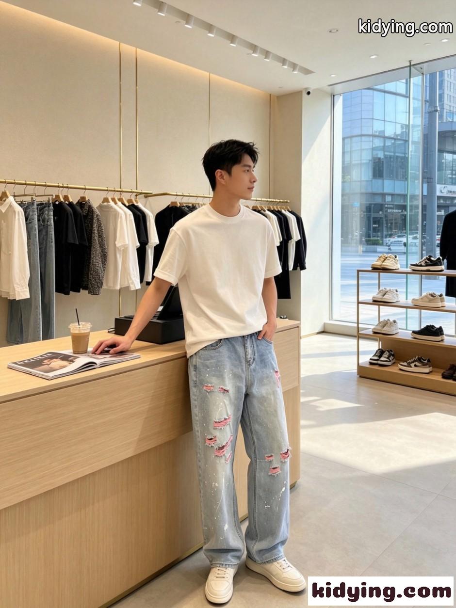 お洒落 ダメージ加工 デニムパンツ クロムハーツ ジーンズ 偽物 合わせやすい-0