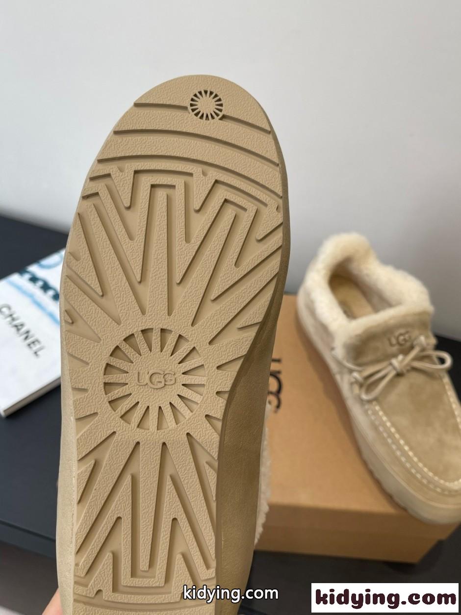 大人気 ムートンモカシン スリッポン UGG アグ スーパーコピー ベージュ-2