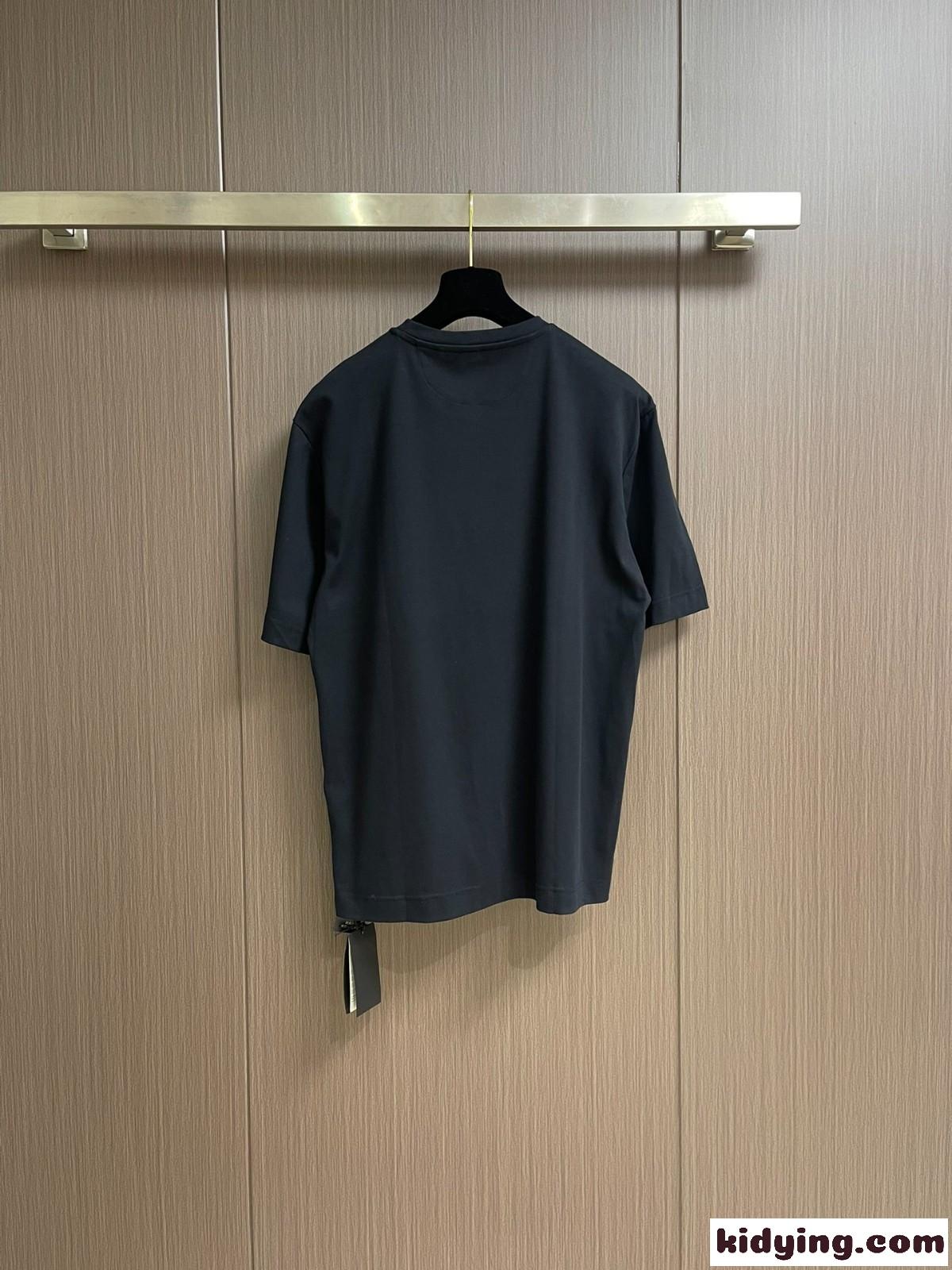 シンプル コットン 半袖Tシャツ フェンディ Tシャツ コピー クルーネック-2