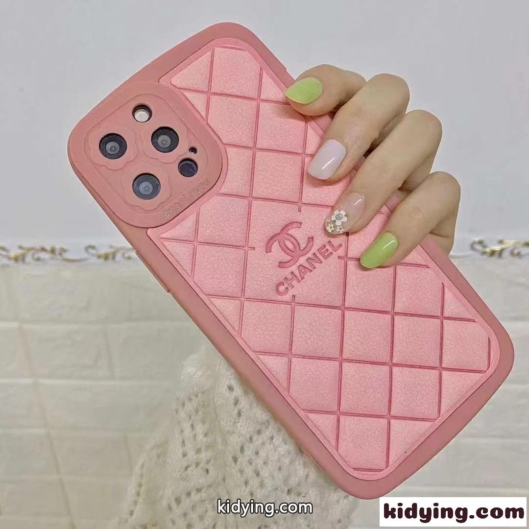 シャネル アイフォンケース コピー 人気 ピンク スマホケース Phoneケース カバー スリム-4