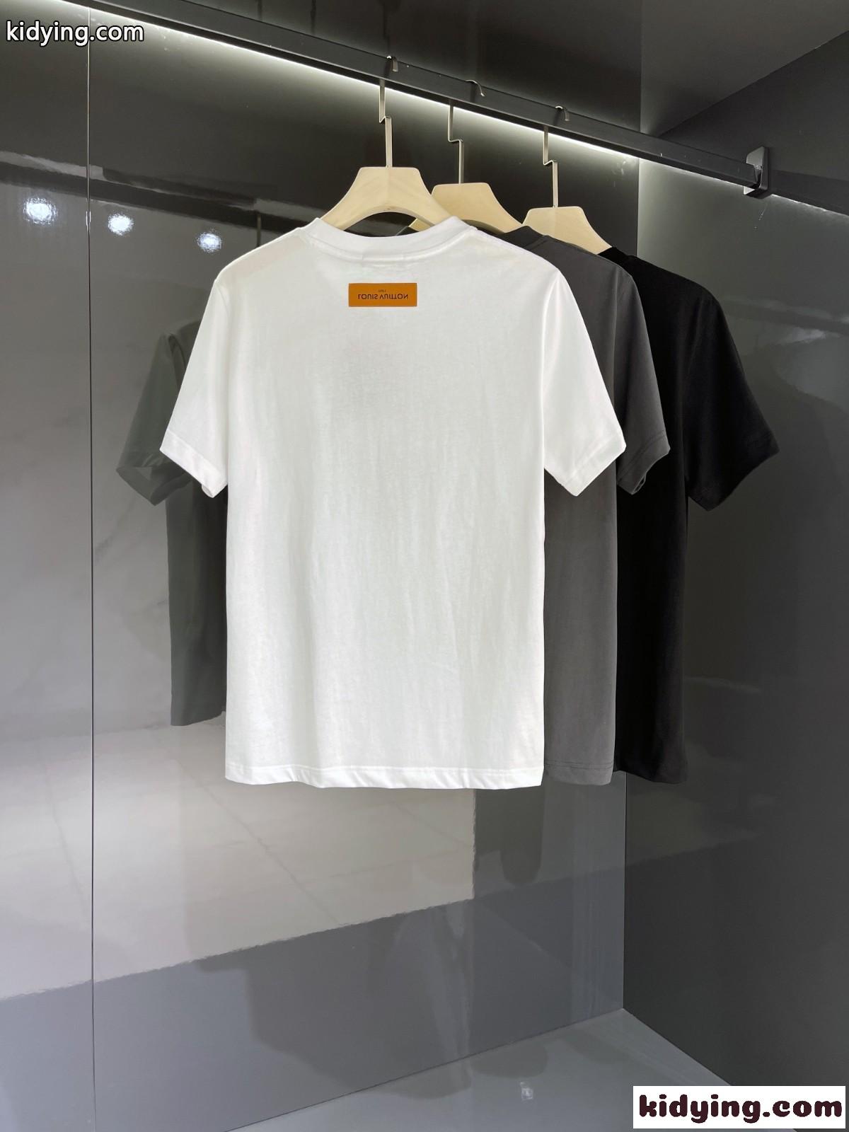 春夏 定番 半袖 カジュアル おしゃれ ルイ・ヴィトン Tシャツ コピー 3色あり クルーネック トップス-4
