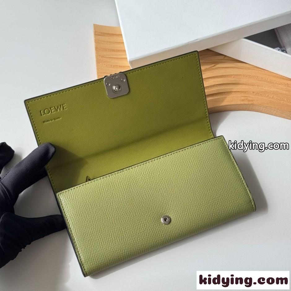 アナグラム コンティネンタル ウォレット ロエベ 財布 スーパーコピー グリーン-3