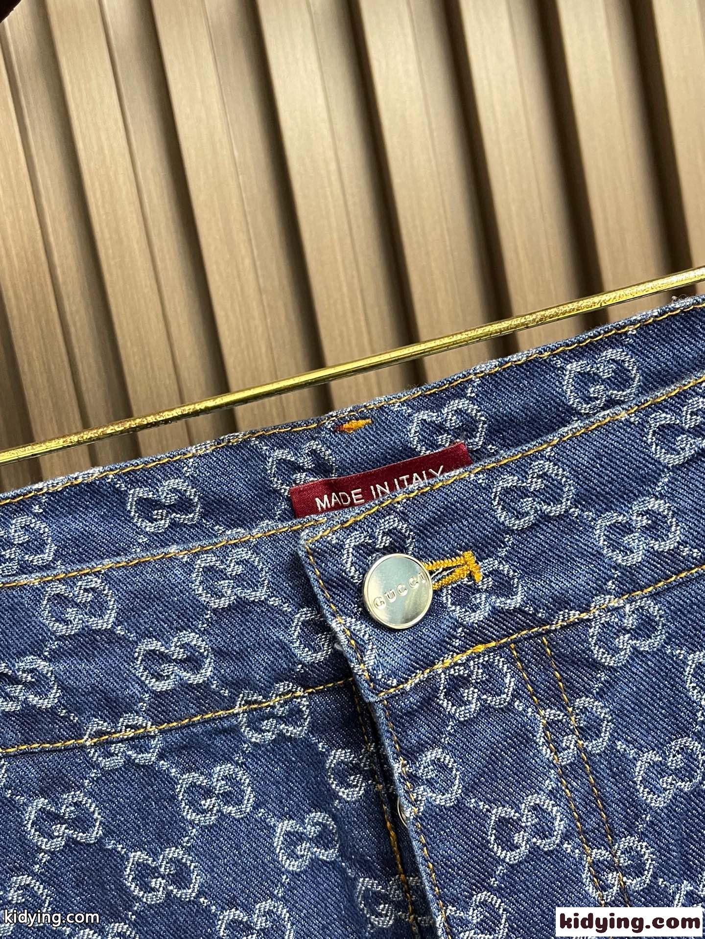 上品 お洒落 GGパターン デニムパンツ グッチ ジーンズ 偽物 合わせやすい-2