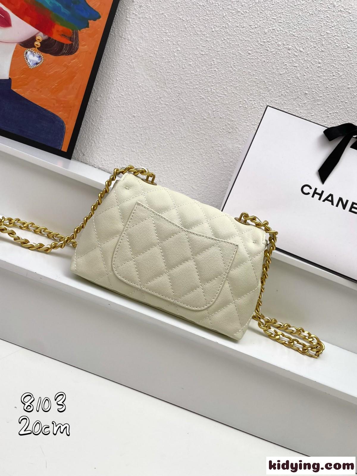 可愛い 23P フラップバッグ シャネル バッグ コピー チェーン ショルダーバッグ-2