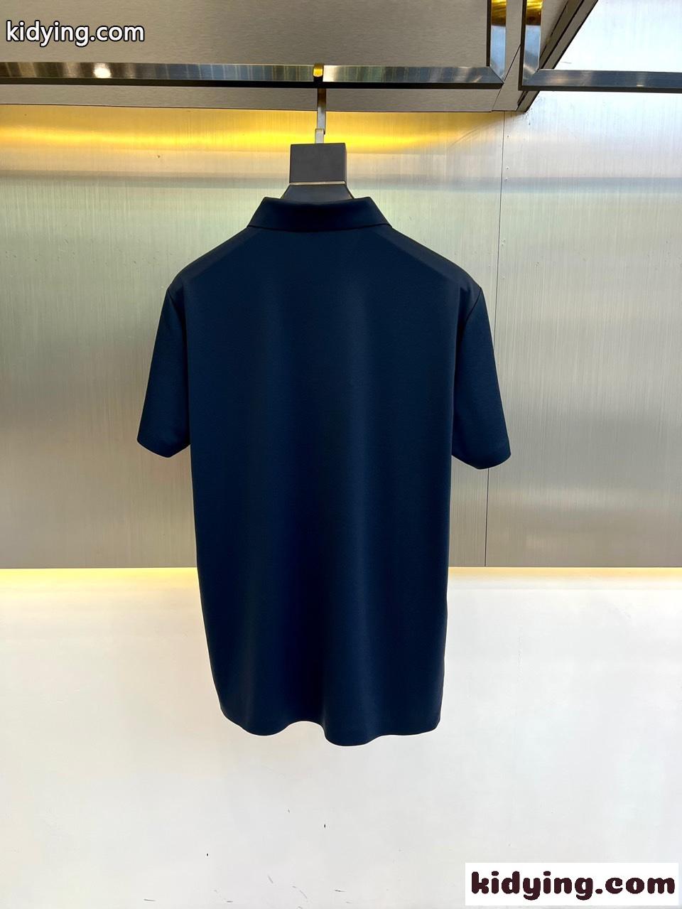 洗練された 快適 コットン 半袖 ポロシャツ ジバンシィ Tシャツ コピー 半袖 ブルー-4