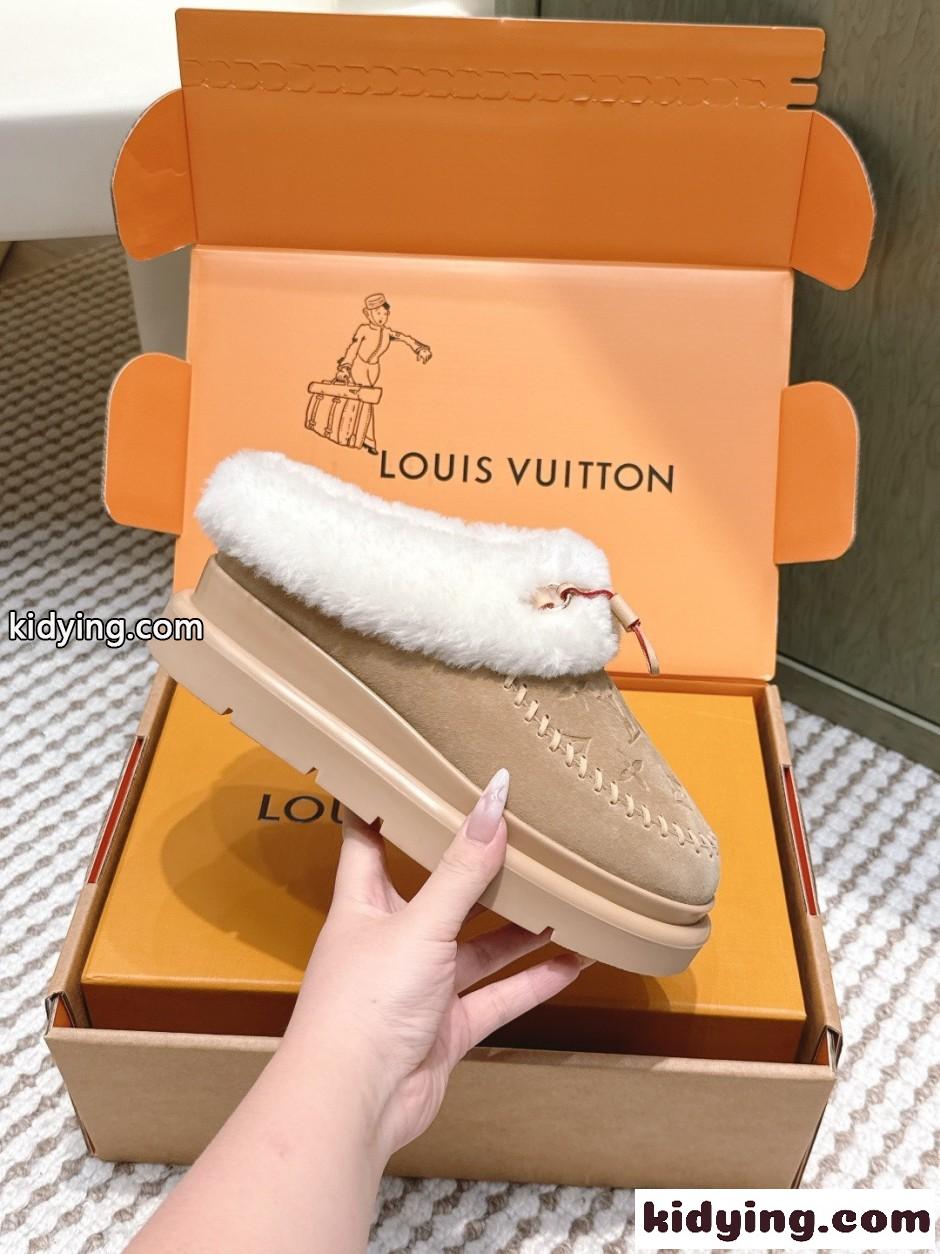 秋冬 大人気 LV SKI コルティナ ミュール ルイ・ヴィトン スーパーコピー ベージュ-1