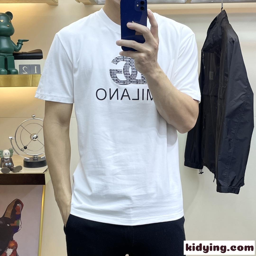 3色あり コットン DGミラノプリント 半袖Tシャツ ドルチェ&ガッバーナ Tシャツ コピー-4