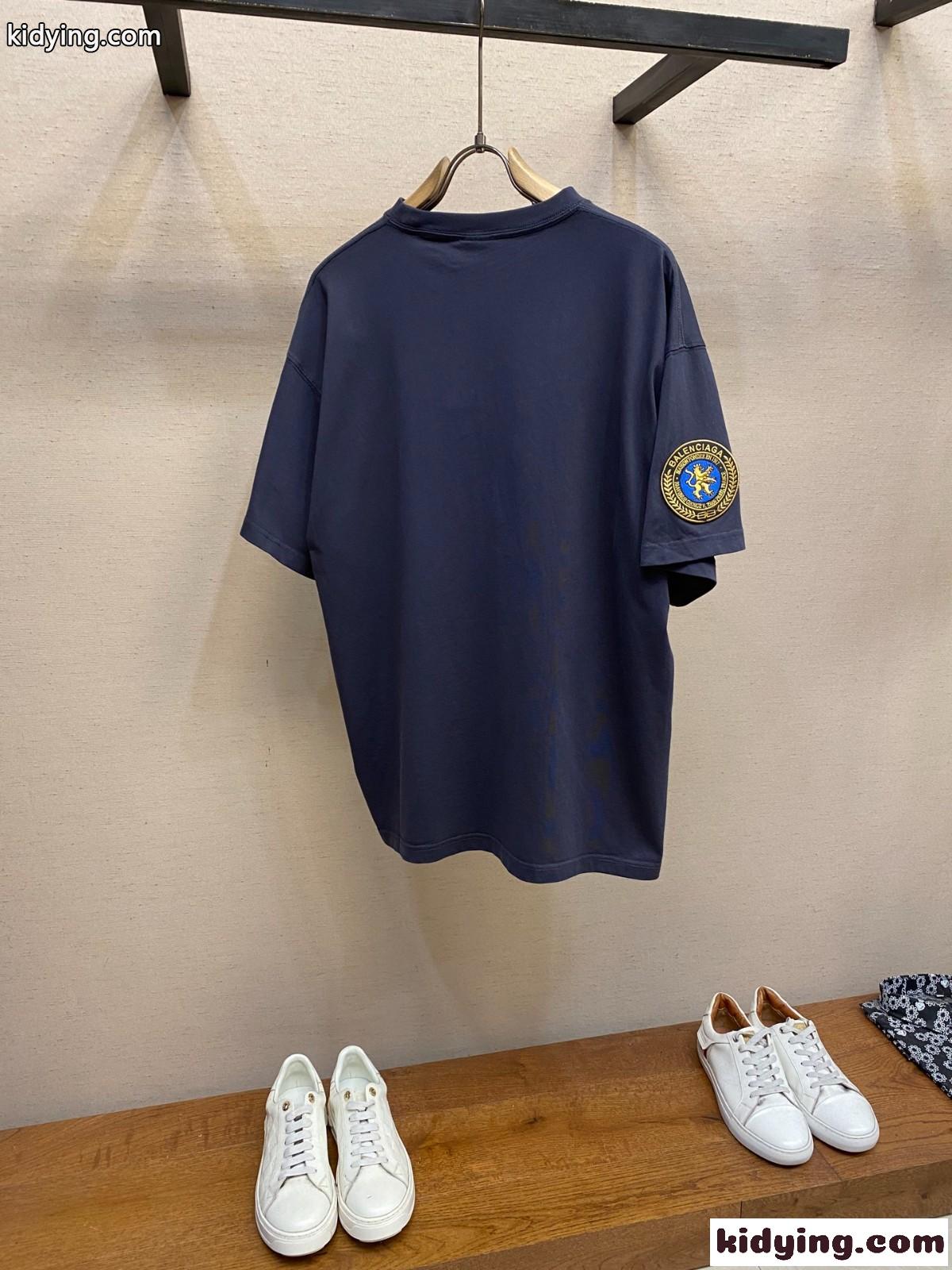 カジュアル おしゃれ 半袖Tシャツ バレンシアガ Tシャツ コピー クルーネック-2