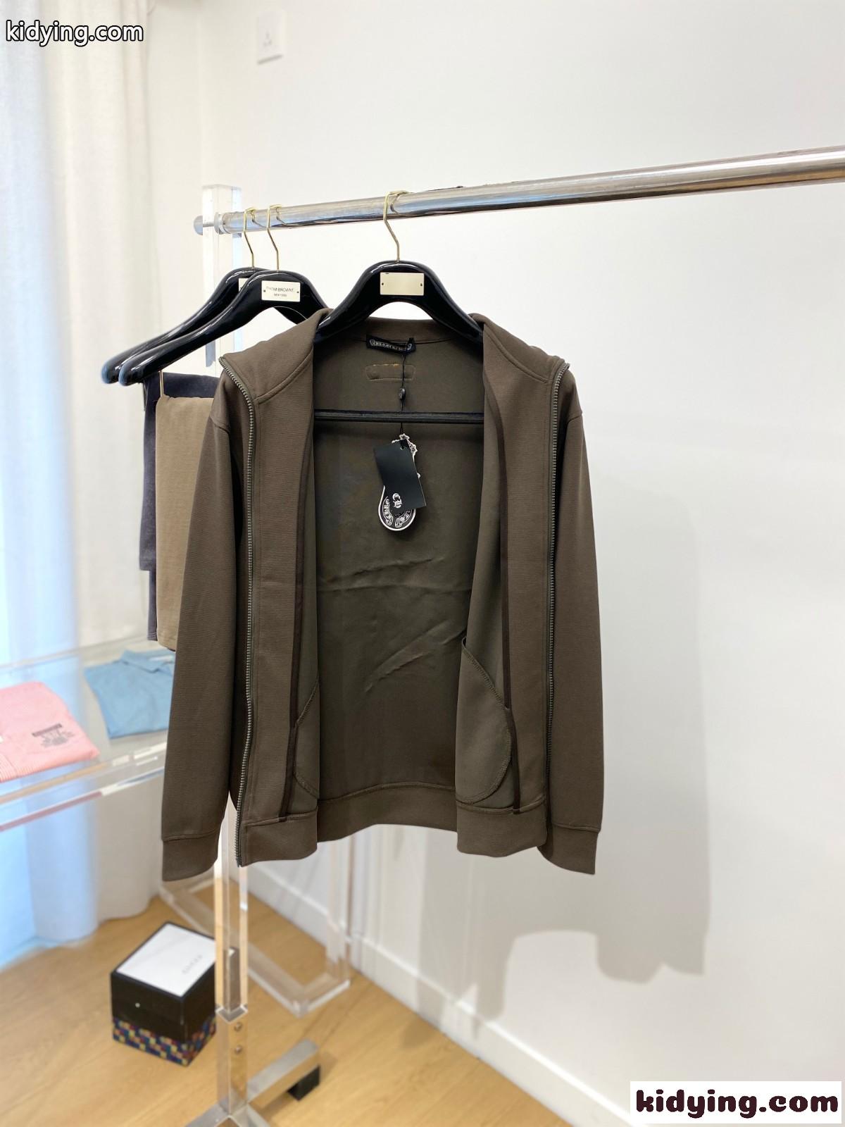 クロムハーツ ジャケット コピー カジュアル 合わせやすい トラックジャケット ブラウン-1