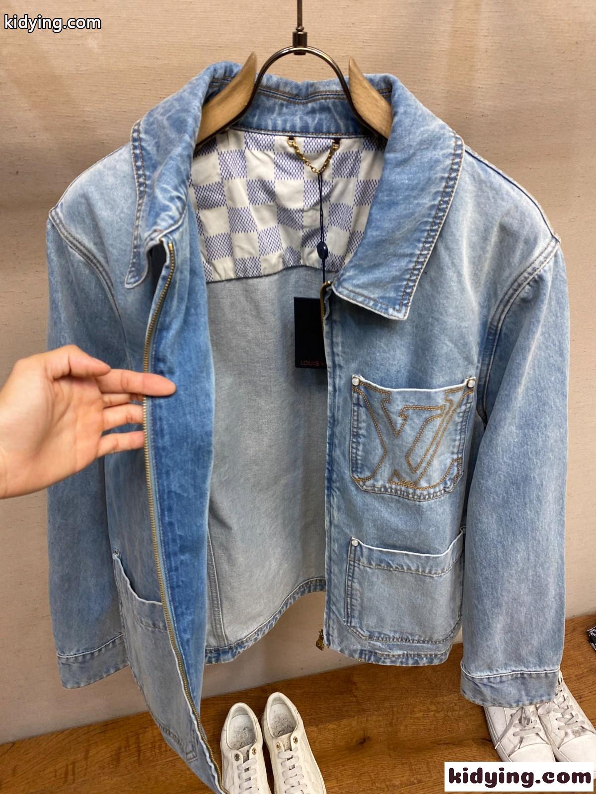 ワークウェア LV デニムジャケット ルイ・ヴィトン ジャケット コピー-4