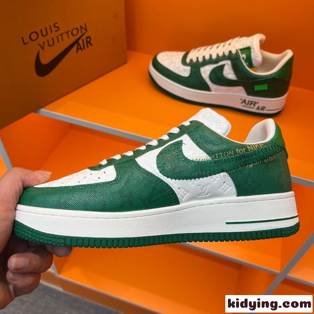 目立つ 配色 メンズ LV x OFF-WHITE x Nike オフホワイト スニーカー コピー 人気 カジュアル レースアップ-1
