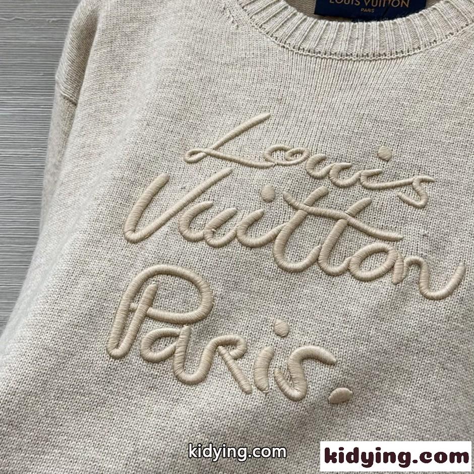 LV カーシブ シグネチャー プルオーバー ルイ・ヴィトン セーター コピー ウール-2