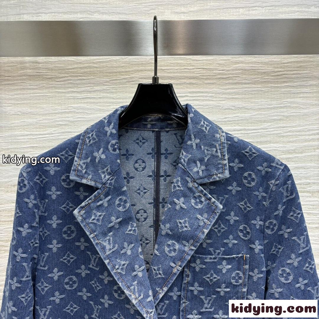 LV x ACモノグラムプレッピーブレザー ルイヴィトン ジャケット コピー デニムジャケット-1