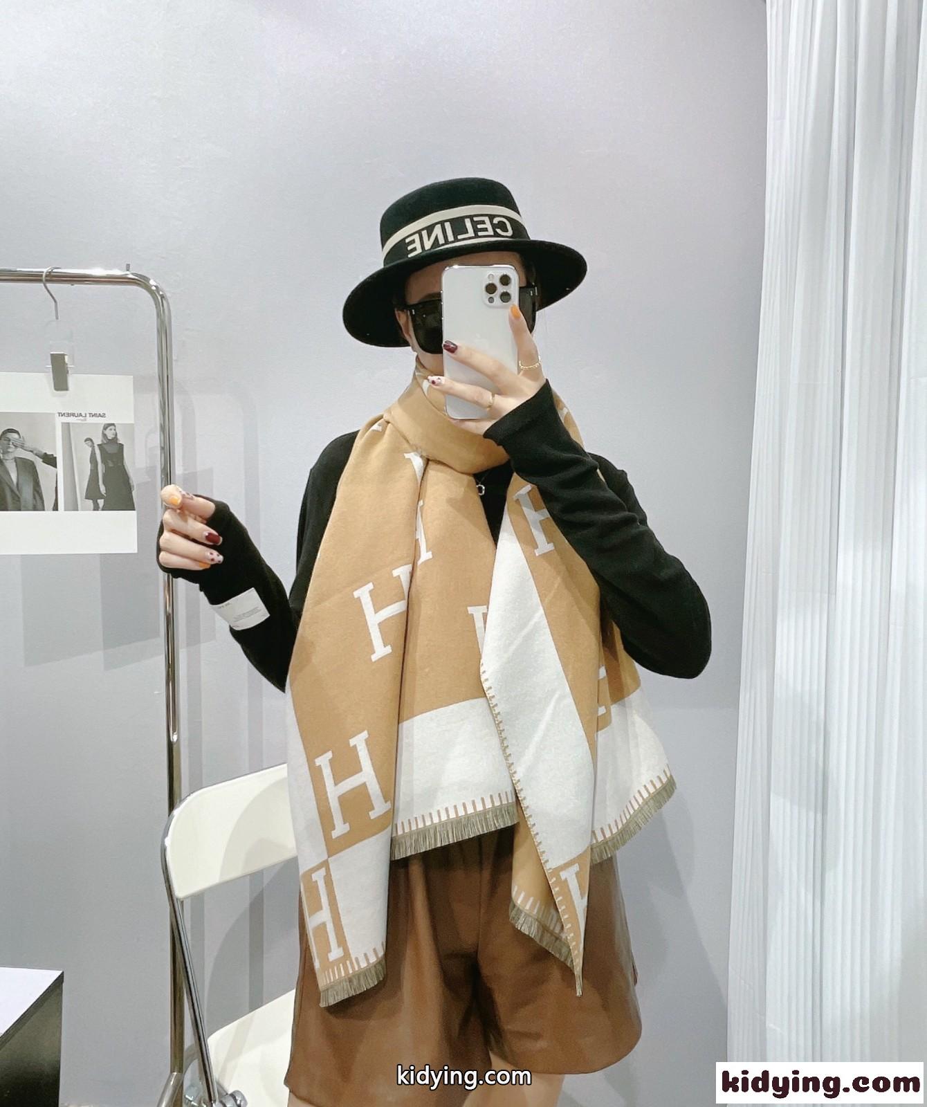 おすすめ クラシックレディース マフラー ストール  柔らかい 肌に優しい エルメス スカーフ 人気 コピー-0