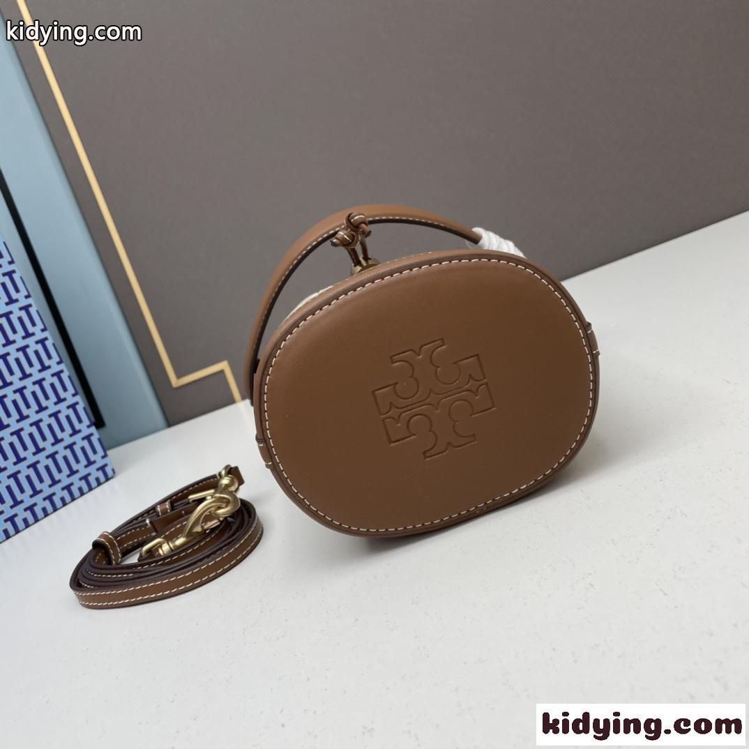 人気 おしゃれ Tory Burch T モノグラム ジャカード ミニ バケットバッグ コピー-3