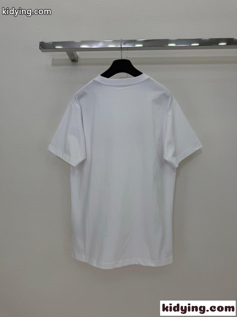 ユニセックス Dior Reverse Tシャツ クリスチャン・ディオール 半袖tシャツ 偽物 ホワイト-2