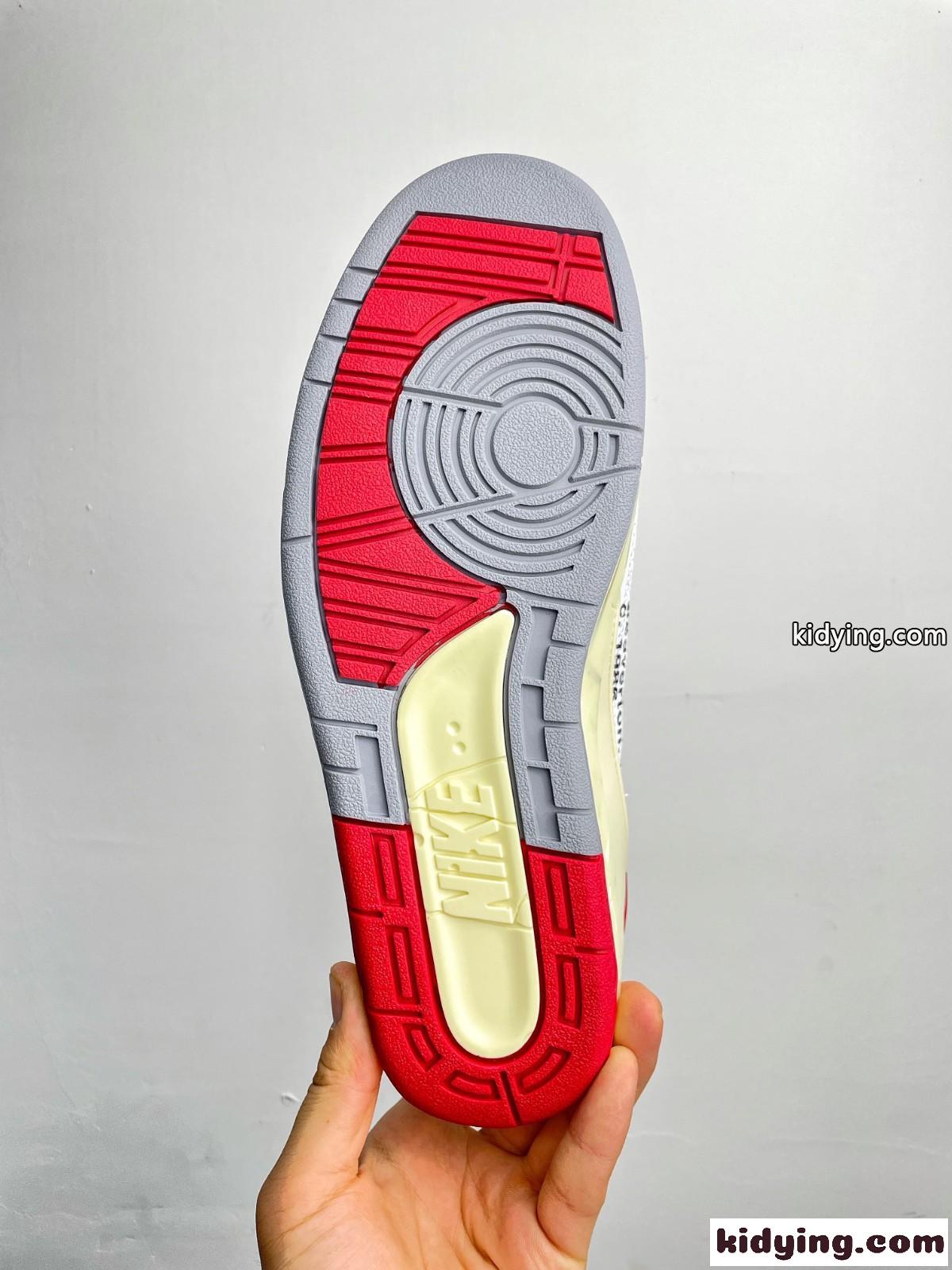 OFF-White x Air Jordan 2 オフホワイト スニーカー コピー ローカット 人気-3