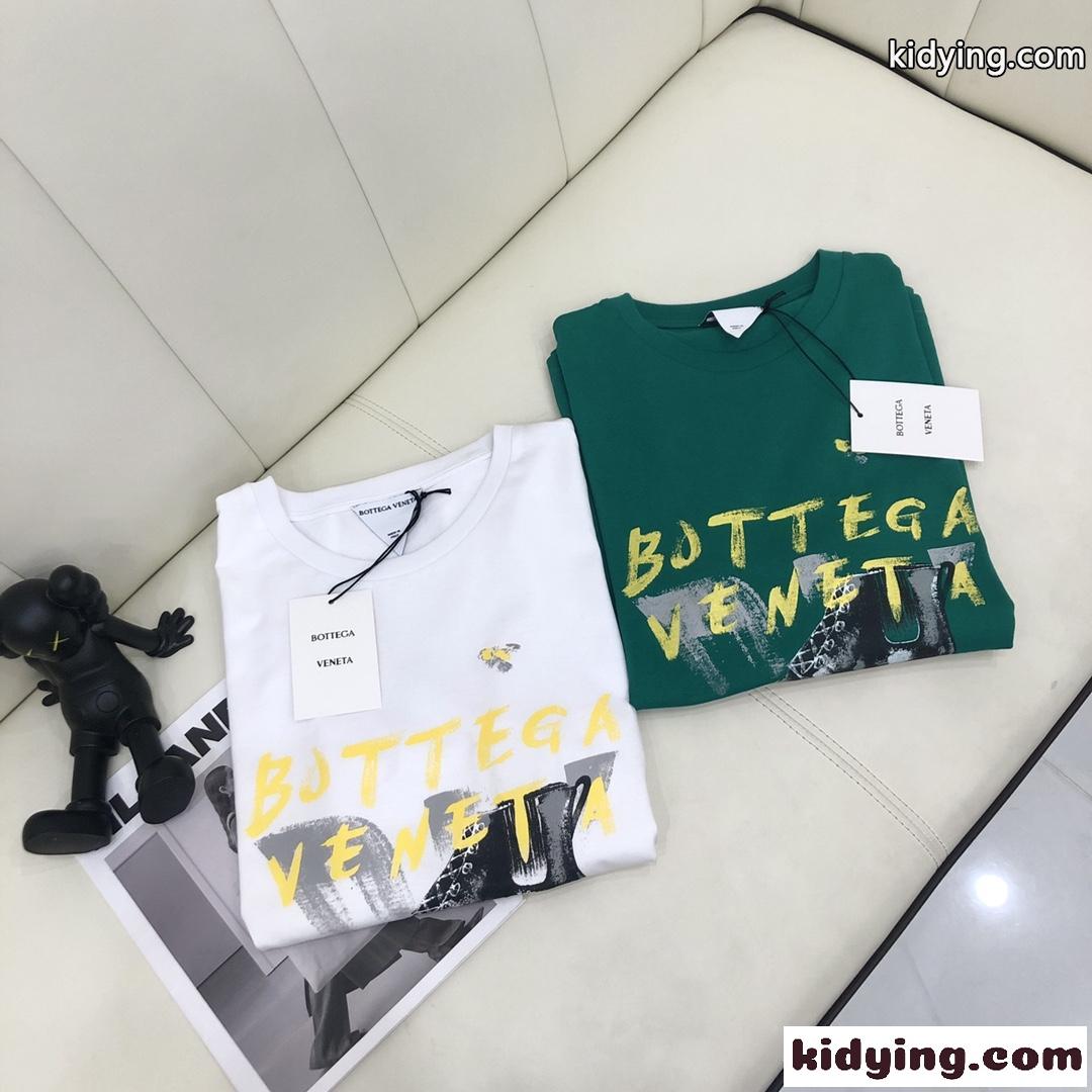 プリント クルーネック 春夏 ボッテガヴェネタ 半袖tシャツ コピー 可愛い レディース トップス 人気 新作-3