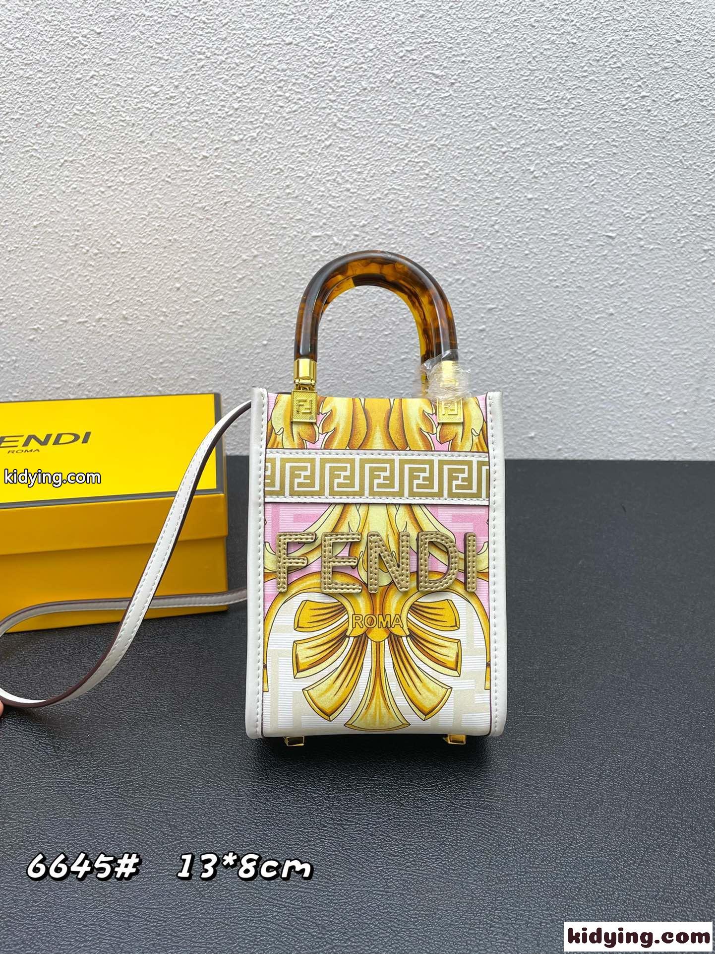 FENDI × VERSACE ミニ トートバッグ おしゃれ ショルダーバッグ フェンディ バッグ 人気 コピー-0