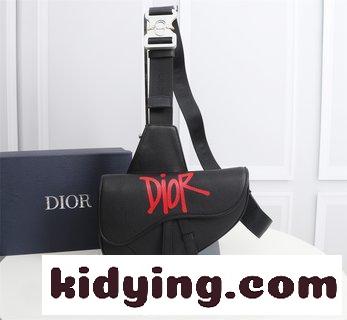 Diorディオール メンズSADDLEメンズショルダーバッグ バストバッグ ディオール バッグ 人気コピー 黒の牛革-4