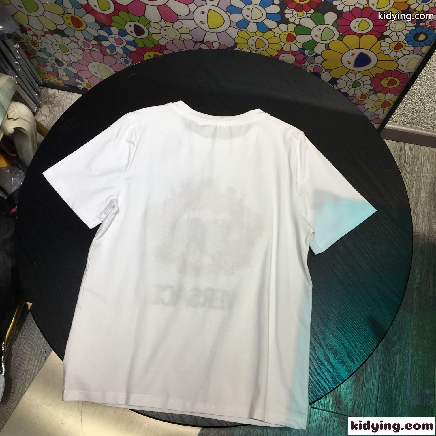 可愛い ユニセックス ロゴ 刺繍入り ラウンドネック 半袖 ヴェルサーチ tシャツ コピー 人気 おしゃれ-5