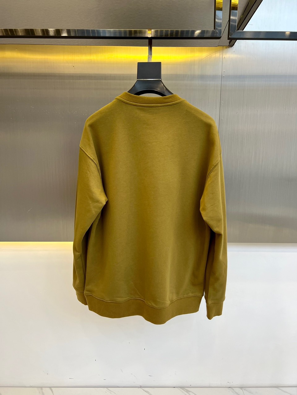 プリント コットン スウェットシャツ グッチ Tシャツ コピー クルーネック カーキ-4