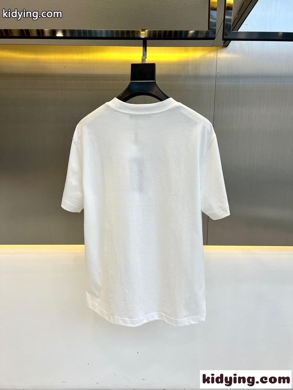 ドルチェ&ガッバーナ Tシャツ コピー シンプル ロゴ入り クルーネック 半袖Tシャツ ホワイト-3