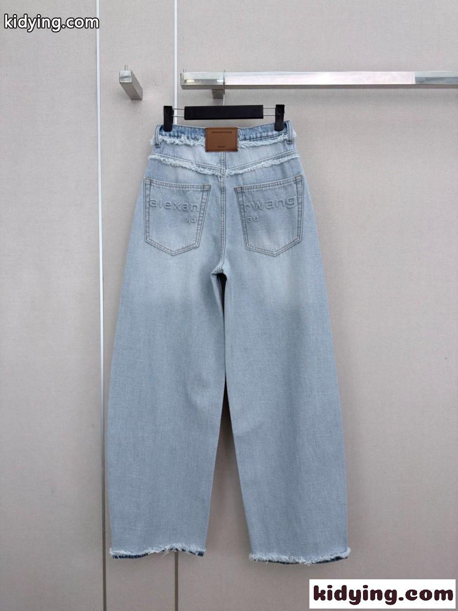 スタイリッシュ フリンジ加工 デニムパンツ アレキサンダーワング ジーンズ コピー-1