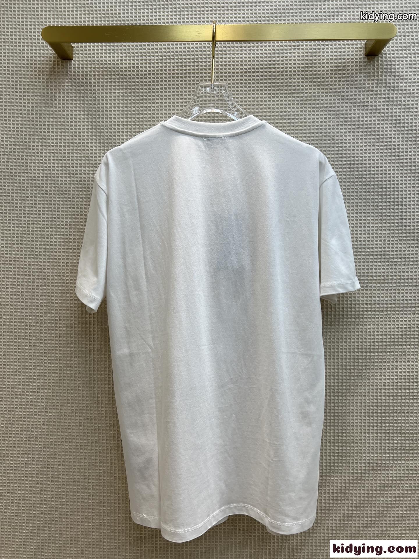 カジュアル ゆったり オシャレ クールネック 可愛い プリント イヴ・サンローラン tシャツ コピー レディース半袖 トップス-4