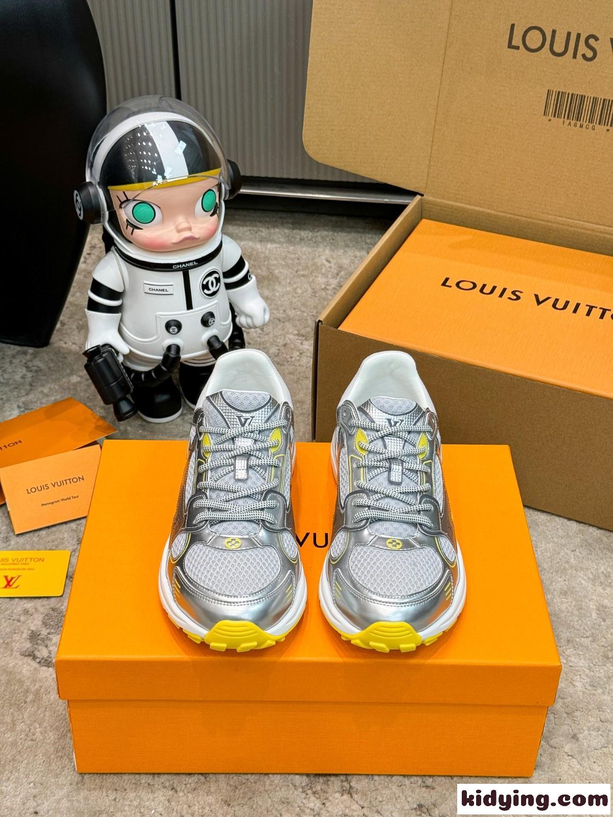 おしゃれ LV オリンピア スニーカー ルイ・ヴィトン スニーカー スーパーコピー カジュアル-3