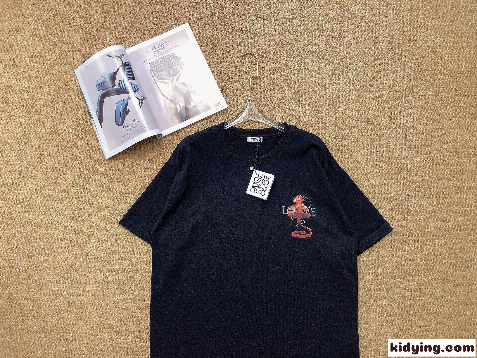ベーシック 合わせやすい プリント ロエベ tシャツ コピー 半袖 カジュアル 快適 おしゃれ 可愛い-1