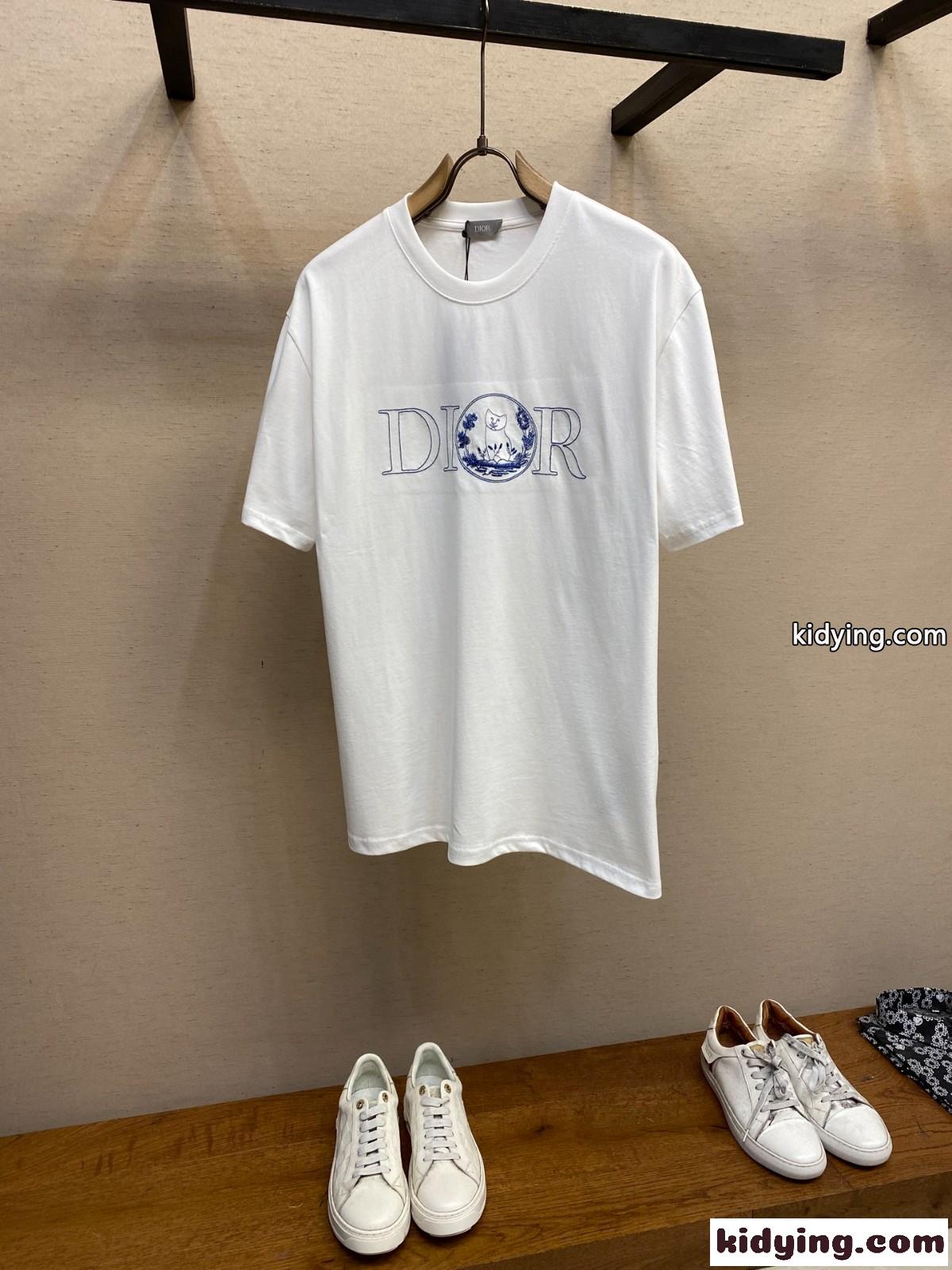 クリスチャン・ディオール Tシャツ コピー DIOR AND HYLTON NEL Tシャツ ホワイト-0