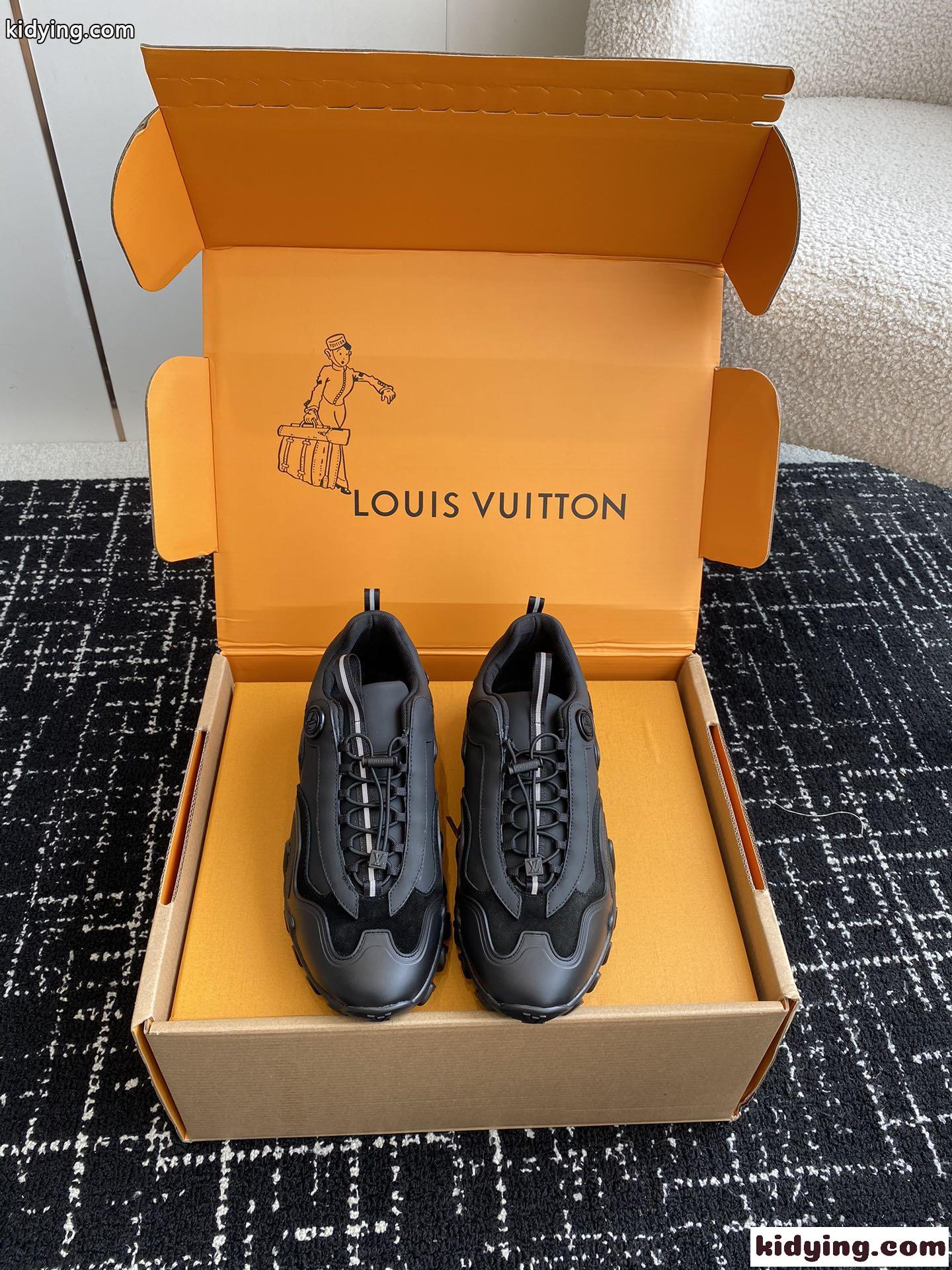 LV ラッシュ・ライン スニーカー 人気 お洒落 ルイヴィトン スーパーコピー レディース-1