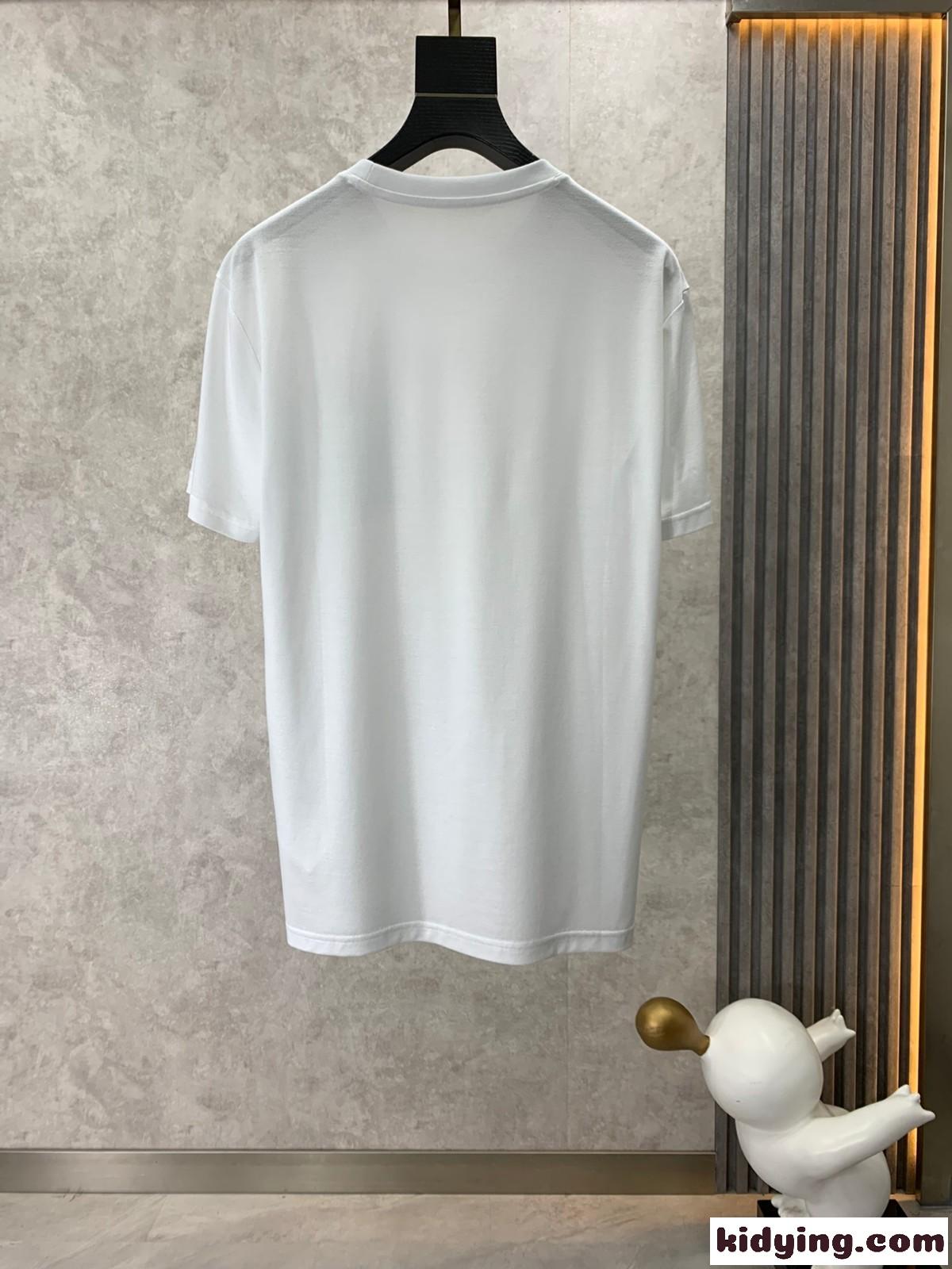 サルヴァトーレ・フェラガモ Tシャツ コピー 着回し カジュアル クルーネック 半袖Tシャツ-0
