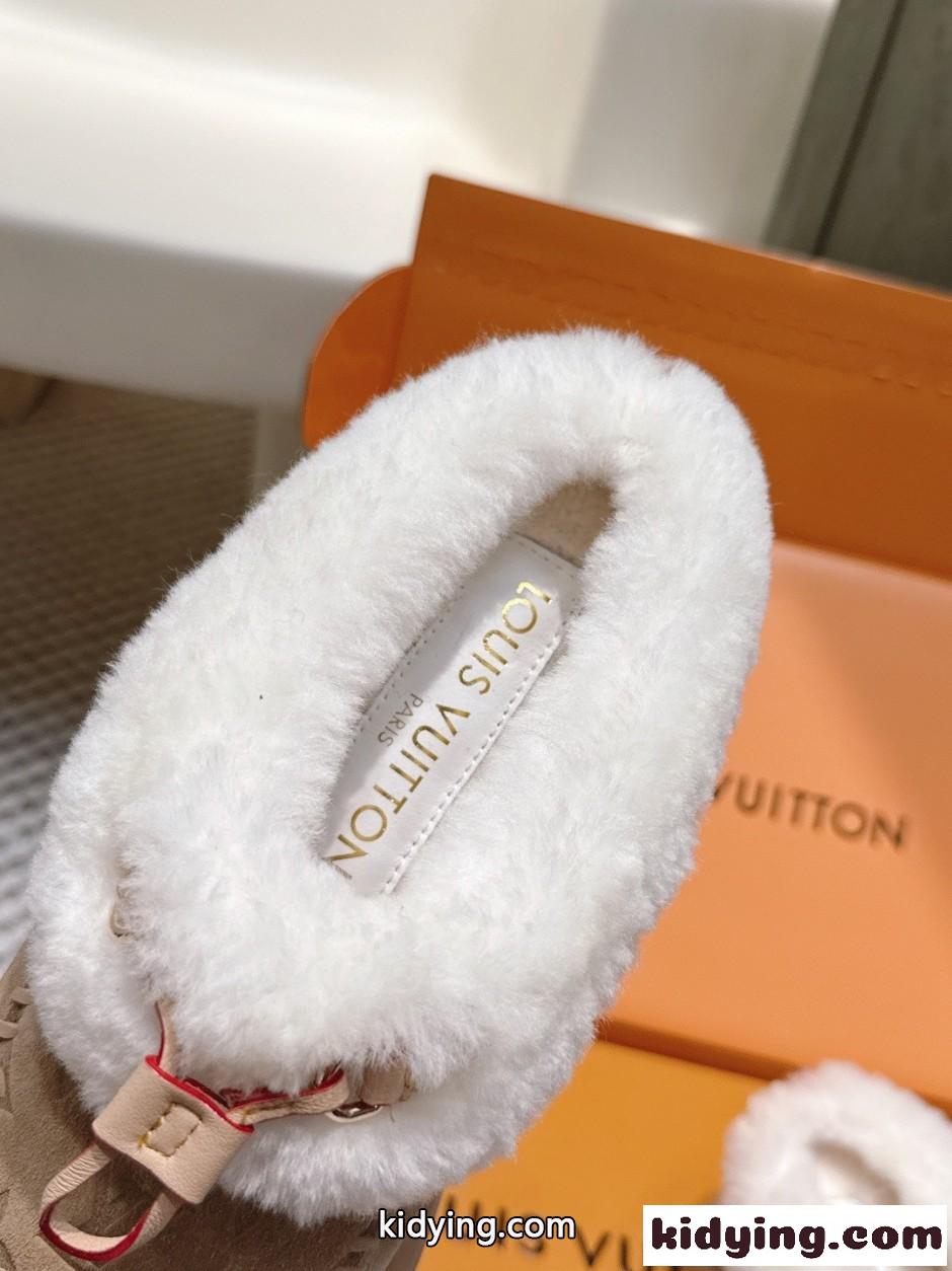 秋冬 大人気 LV SKI コルティナ ミュール ルイ・ヴィトン スーパーコピー ベージュ-3
