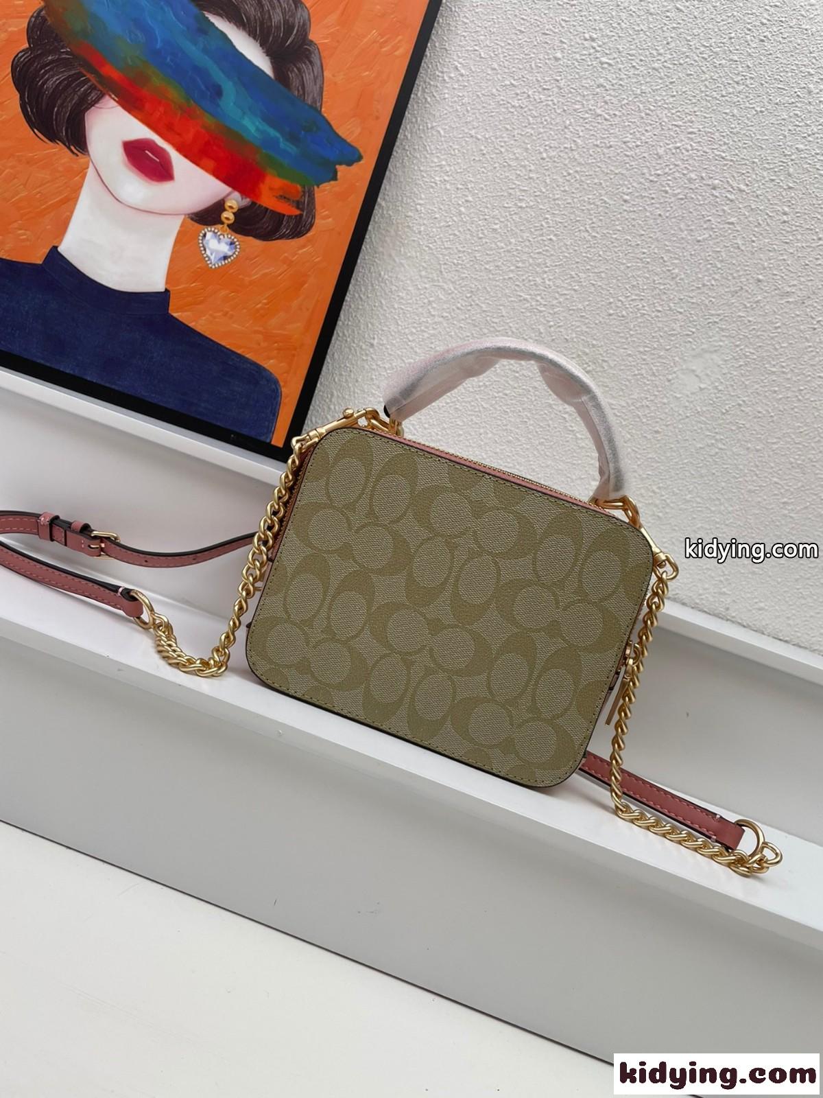 DISNEY X COACH レディース ボックスショルダーバッグ コーチ バッグ コピー ダブルジップ-2