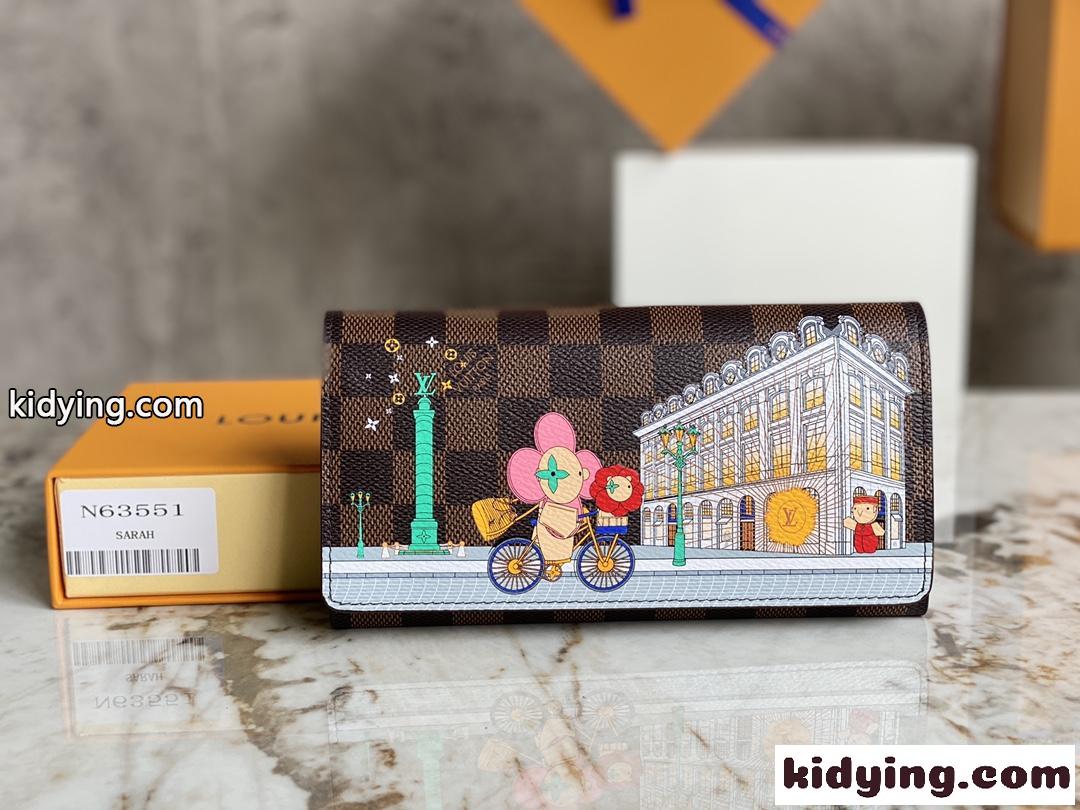 N63551 ポルトフォイユ･サラ NM ルイ・ヴィトン 財布 コピー 長財布 人気 ファッション-0