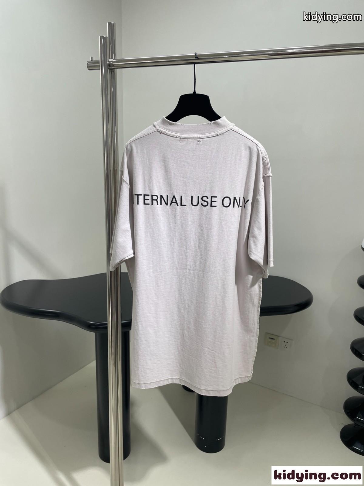 バレンシアガ Tシャツ コピー オーバーサイズ プリント半袖Tシャツ ユニセックス-2