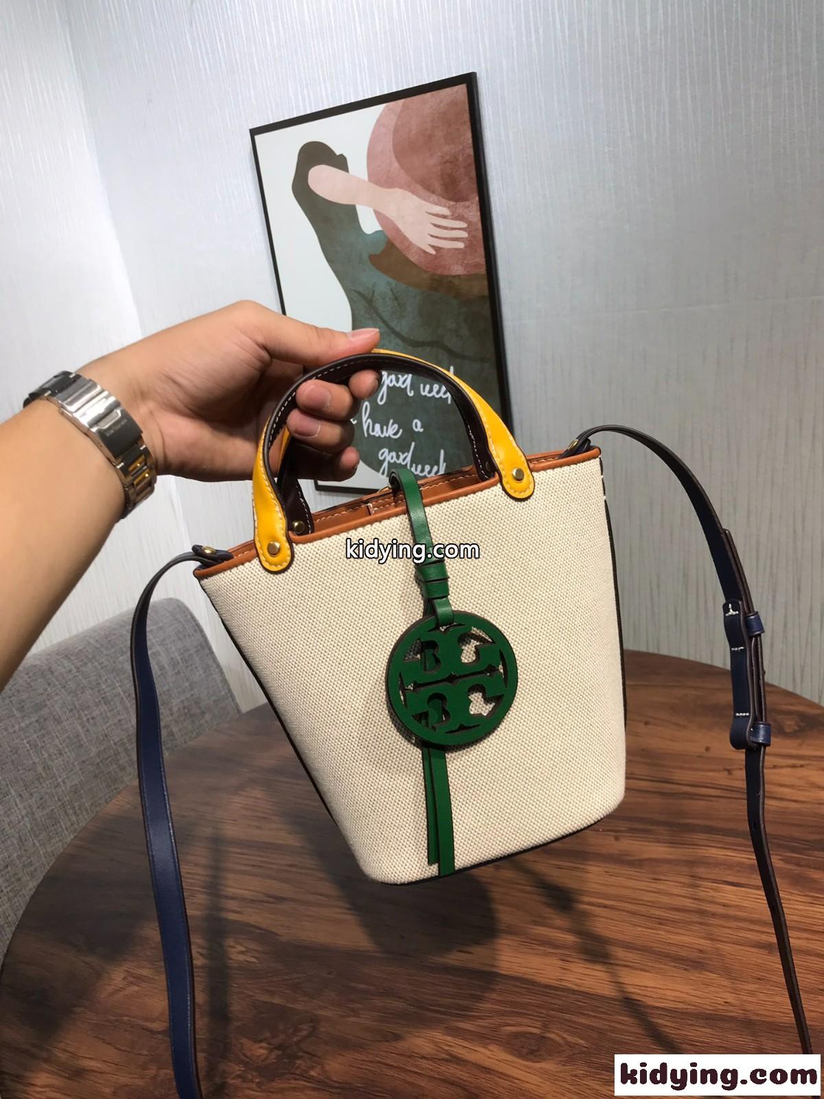 ファッション 可愛い ショルダーバッグ 斜め掛け バケットバッグ トリー バーチ バッグ コピー レディース 切り替え-0