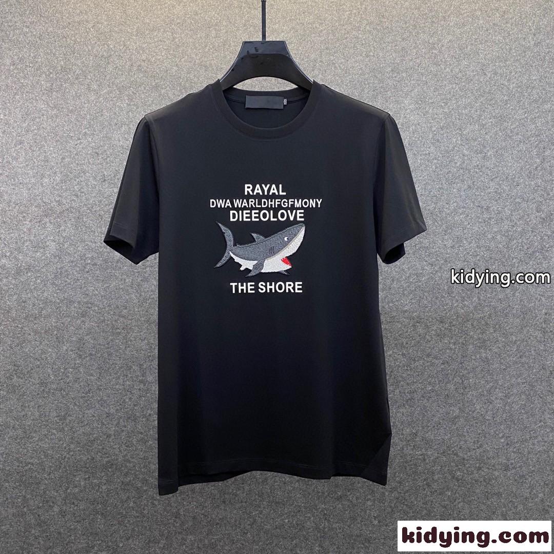 トムブラウン tシャツ コピー 春夏 トップス メンズ おしゃれ 定番 プリント 半袖 クルーネック-0