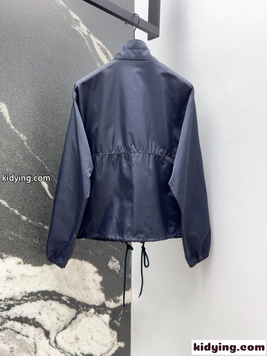 Re-Nylon ブルゾンジャケット プラダ ジャケット コピー レディース ネイビー-4