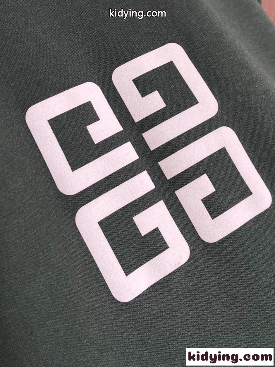 GIVENCHY 4Gロゴ コットン スウェットシャツ ジバンシィ Tシャツ 偽物 グリーン-2