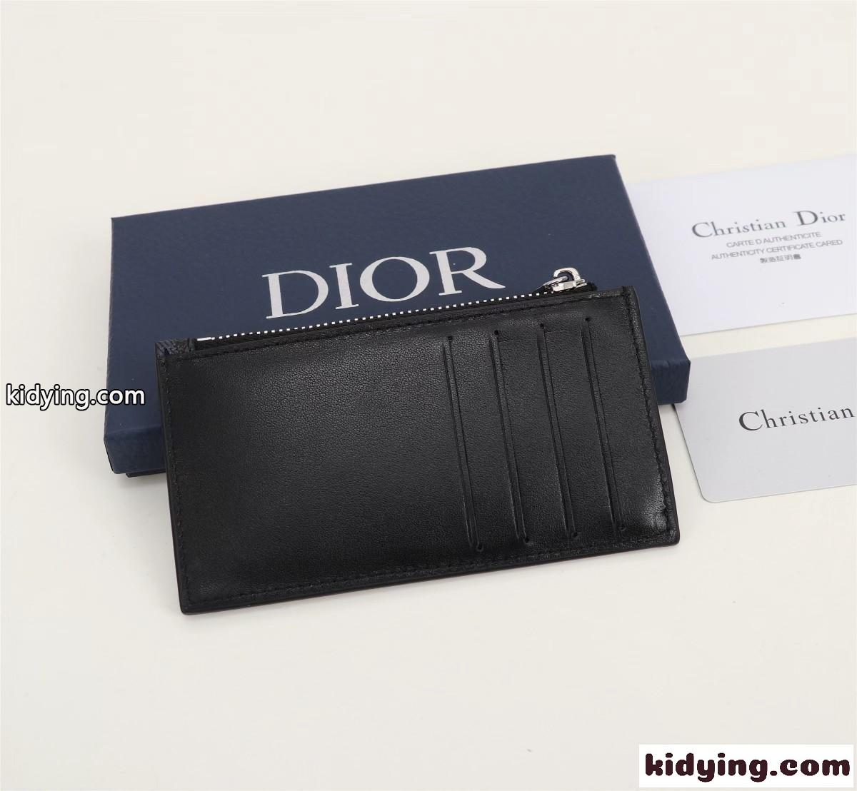 ジップ カードホルダー CD Diamond キャンバス クリスチャン・ディオール 財布 コピー-2