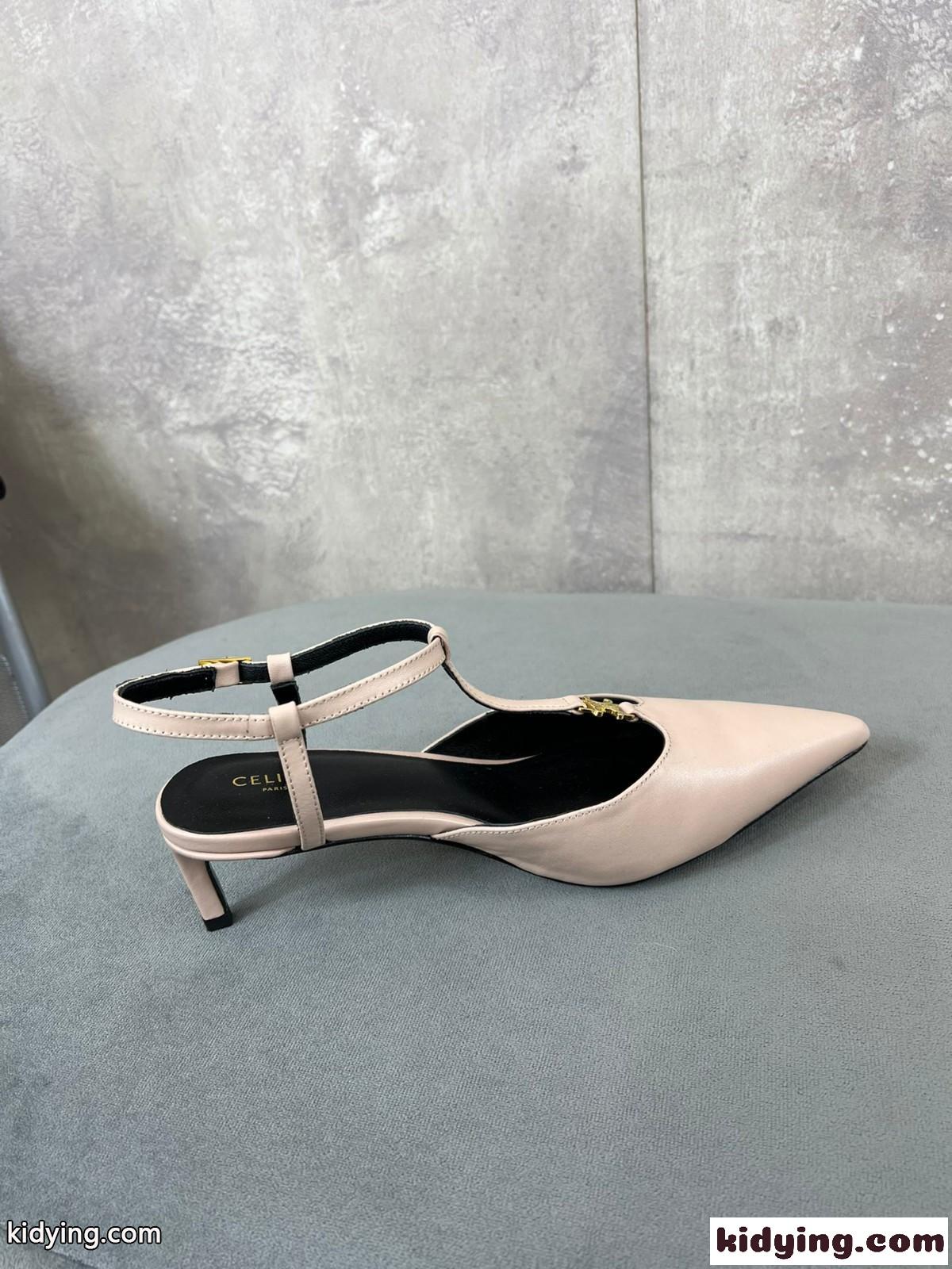 大人 エレガント CELINE キトゥン ストラップ トリオンフ パンプス コピー レディース-3