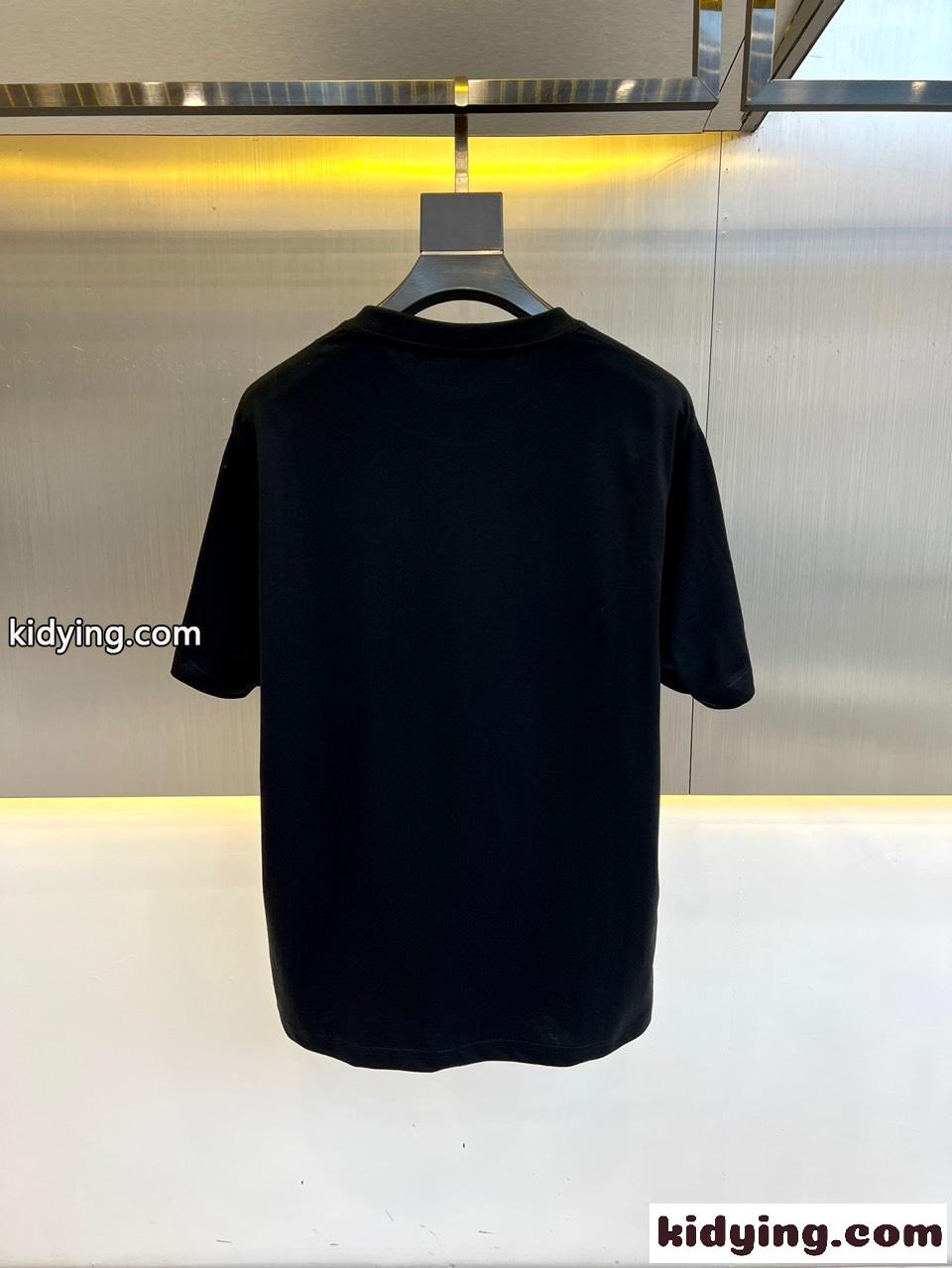 お洒落 合わせやすい プラダ Tシャツ コピー 半袖Tシャツ ブラック-4