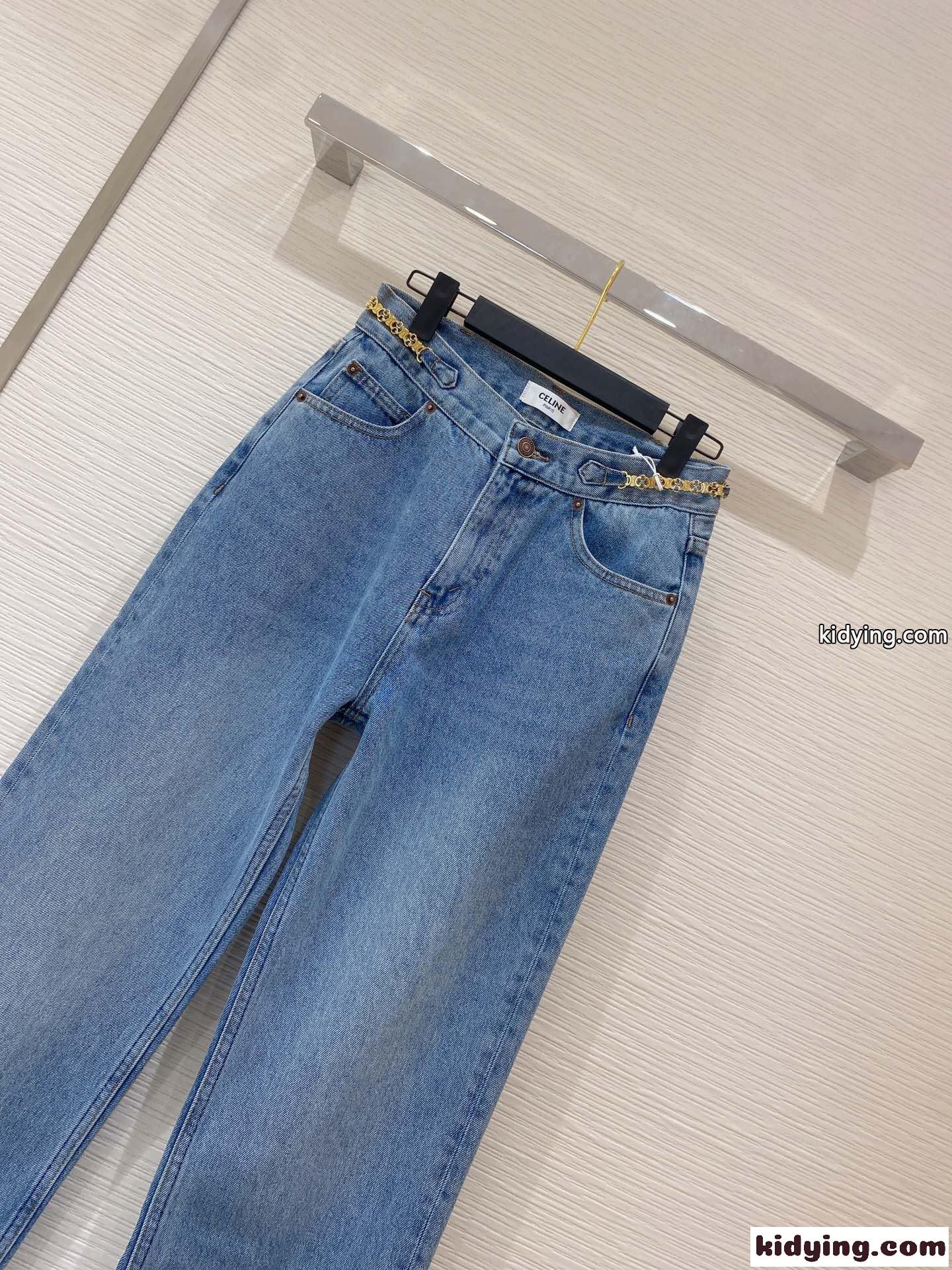 定番 おしゃれ 合わせやすい セリーヌ ジーンズ コピー レディース デニムパンツ-1