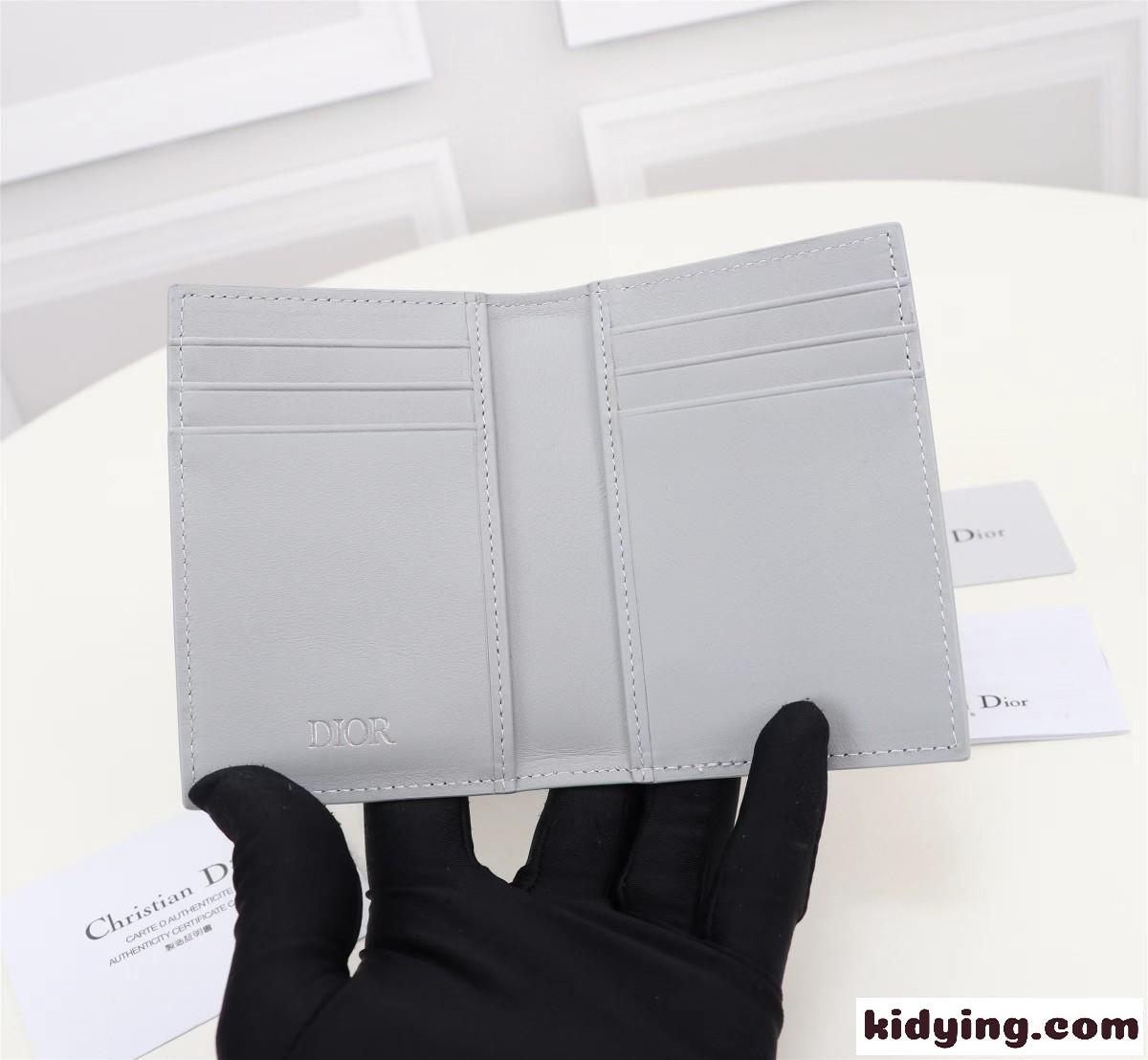 クリスチャン・ディオール 財布 コピー CD Diamond キャンバス 2つ折りカードホルダー-3