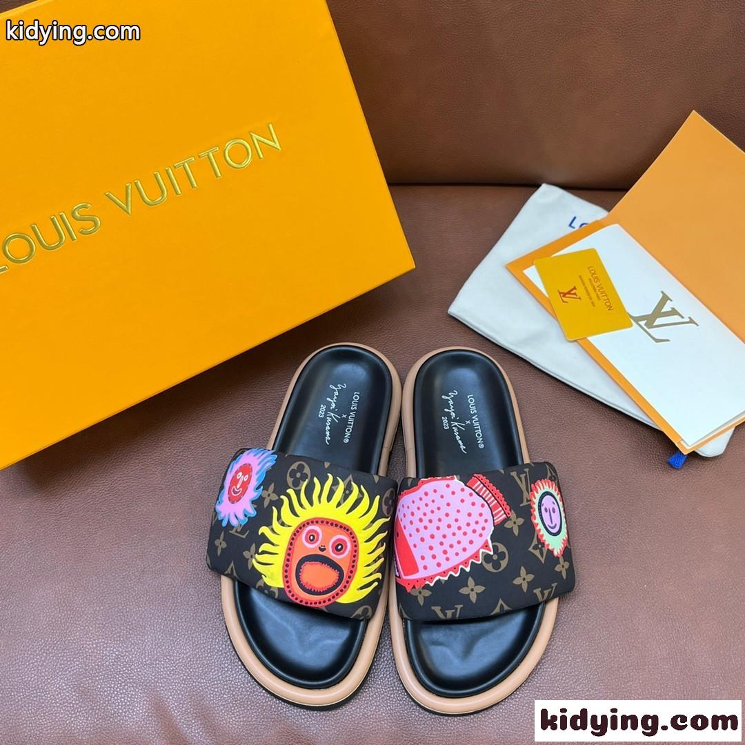 LV × YK プールピロー フェイス ミュール ルイ・ヴィトン サンダル コピー レディース-1