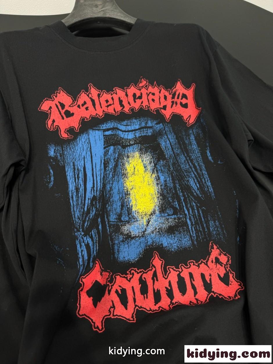バレンシアガ Tシャツ コピー プリント 半袖Tシャツ ユニセックス-2